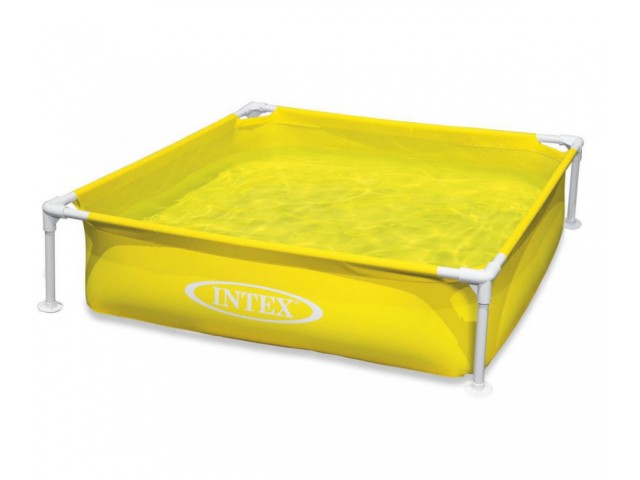 INTEX 757172 – Мини сглобяем басейн жълт с размери 122x122x30 cm