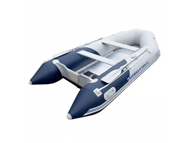 BESTWAY 65049 - Надуваема КИЛОВА РИБАРСКА лодка "HYDRO-FORCE MIROVIA PRO" с алуминиево дъно с товароносимост за ЧЕТИРИМА възрастни и ЕДНО дете, Размери 330x162x44 cm, Товароносимост: 640 кг