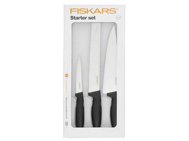 FISKARS 1014207 - Комплект ножове "Functional Form", Starter Set, 3 бр. в картонена опаковка