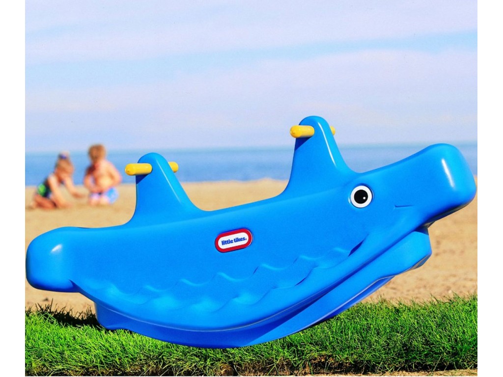 Little Tikes Люлка за 2 деца синя, (модел 320010) Whale Teeter
