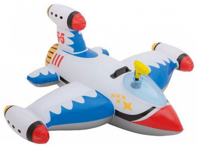 INTEX 756539 - Детска надуваема играчка/дюшек ”Космически Кораб” с размери 147x127 cm