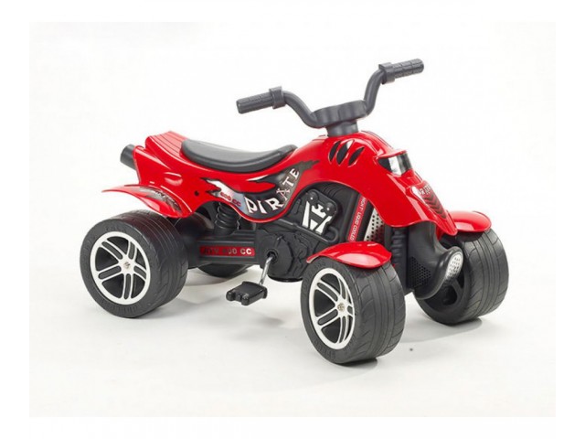 Превозно средство с педали FALK – ATV мотор с четири колела, червен, (модел: 302002)