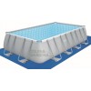 BESTWAY 56481 - Правоъгълен басейн с тръбна конструкция, Размери: 4.88 x 2.74 x дълбочина 1.22 m + стълба и филтърна система