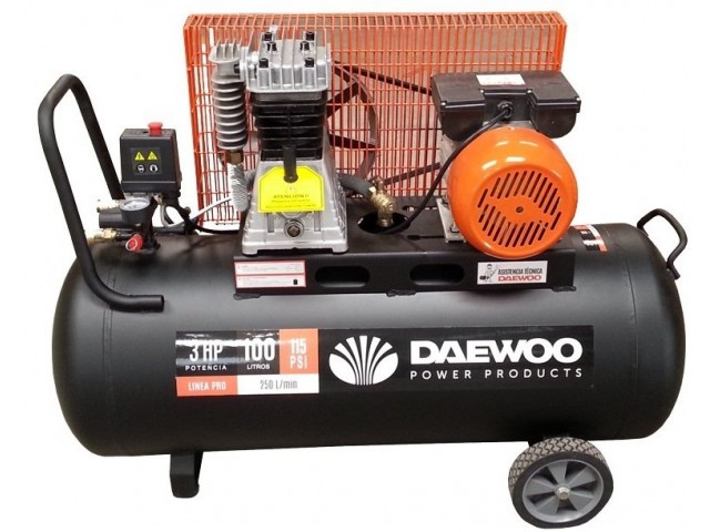 DAEWOO DAC100C - КОМПРЕСОР БУТАЛЕН 3.0HP/2.2 kW/ 100 l/ ремъчен