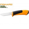 FISKARS 1023618 - Универсален нож с вградено точило, с пласмасова кания за колан