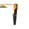 FISKARS 1023618 - Универсален нож с вградено точило, с пласмасова кания за колан
