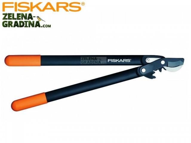 FISKARS 112290 - Овощарска ножица за рязане на клони "PowerGear", Зъбчат УСИЛВАЩ механизъм, Разминаващи се остриета, Модел: M (L74), Дължина: 55 cm, Рязане на клони: до Ф 38 mm