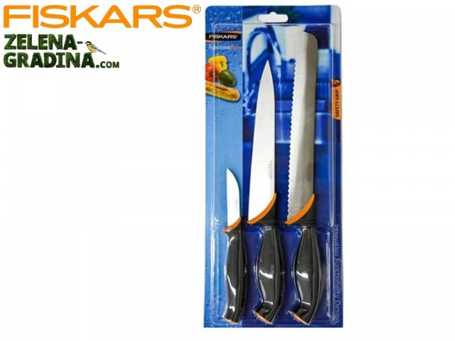 FISKARS 857176- Комплект ножове "Functional Form", Starter Set, 3 бр. в блистерна опаковка