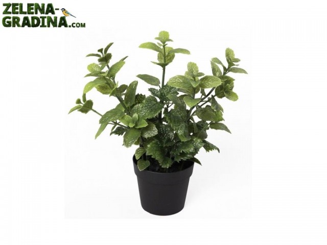 B154Z-39200-PP05 - Изкуствено растение "МЕНТА" в саксия, Размер на растението: 26 cm