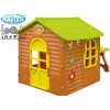 MOCHTOYS 11045 - Пластмасова детска къща с маса за двора, Размери: 122x180x120.5 cm, Тегло: 18.55 кг