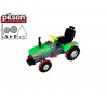 PILSAN 07294 - Детски пластмасов трактор с педали, Размери: 66x102x54 см, Тегло: 12 кг, Цвят: Зелен